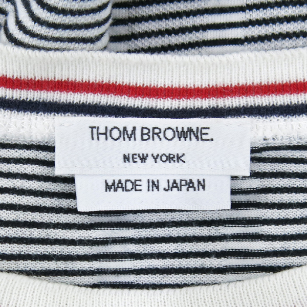 THOM BROWNE(�����) MJS011AKA079 ȭ��Ʈ ���� ��Ʈ������ ���� Ƽ [�λ꼾�Һ���] �̹���6 - ���̺��� �߰���ǰ