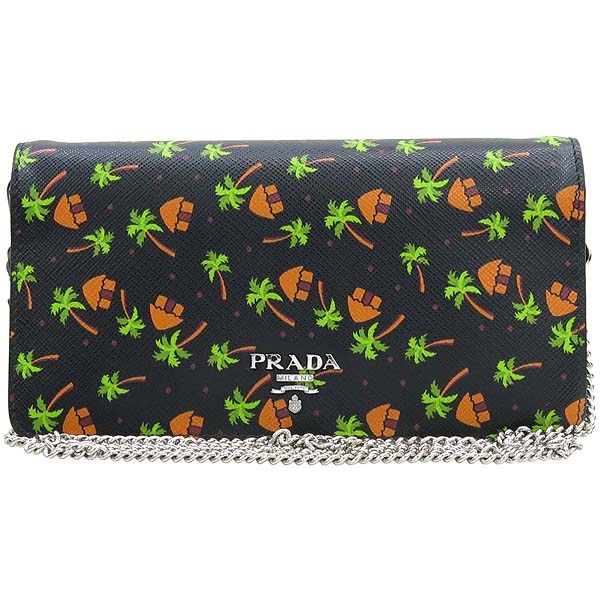 Prada(�����) 1ZH029 �������� Palm Tree ���ǾƳ� WOC Ŭ��ġ�� ü�� ũ�ν��� [��������] �̹���2 - ���̺��� �߰���ǰ