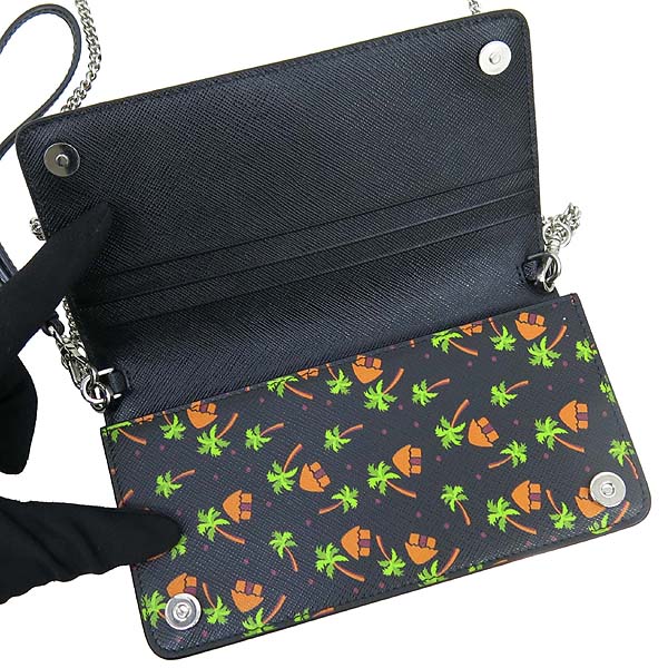 Prada(�����) 1ZH029 �������� Palm Tree ���ǾƳ� WOC Ŭ��ġ�� ü�� ũ�ν��� [��������] �̹���4 - ���̺��� �߰���ǰ