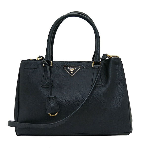 Prada(�����) BN1874 SAFFIANO LUX NERO ���� ���ǾƳ� ���� ��Ʈ�� + �����Ʈ�� 2WAY [�λ꺻��] �̹���2 - ���̺��� �߰���ǰ
