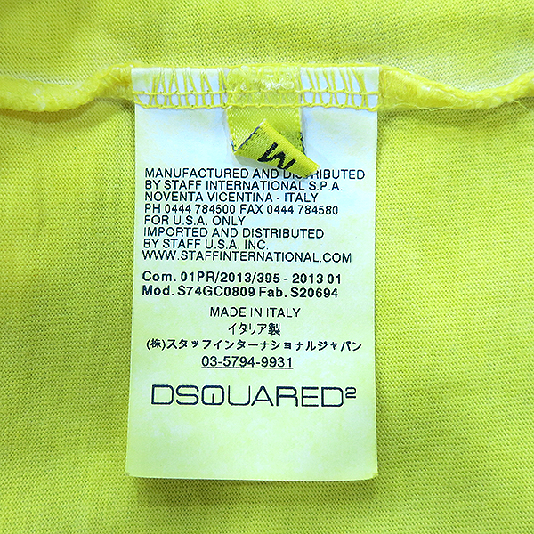 DSQUARED2(�������2) S74GC0809 �׶��̼� ���ο� �÷� ������ ���� Ƽ���� [�λ꼾�Һ���] �̹���5 - ���̺��� �߰���ǰ