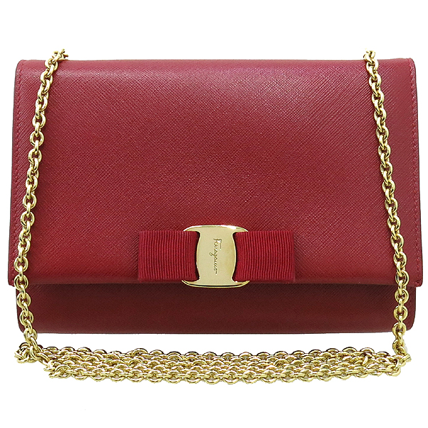 Ferragamo(��󰡸�) 22 B558 ���� ���ǾƳ� GINNY ���� �ٶ� ����ΰ� ���� �� ��� ü�� �÷� ũ�ν��� �̹���2 - ���̺��� �߰���ǰ