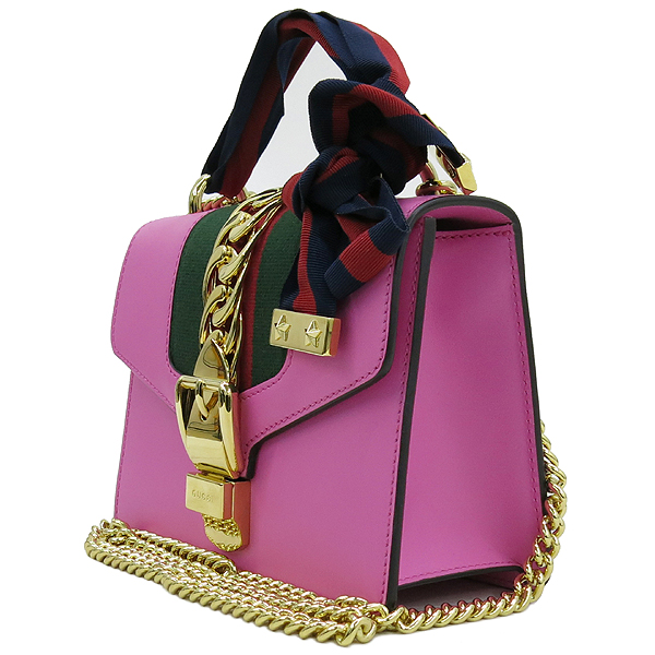 Gucci(����) 431666 Gucci Sylvie �Ǻ� �̴ϻ����� ü�� ����� ũ�ν��� + ������Ʈ�� [��������] �̹���3 - ���̺��� �߰���ǰ