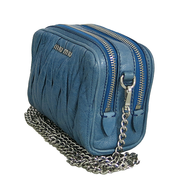 MiuMiu(�̿�̿�) RT0534 ���� �ΰ� ���� ���� MATELASSE(��Ʈ���) �Ŀ�ġ �� ü�� ũ�ν��� [���빮��] �̹���3 - ���̺��� �߰���ǰ