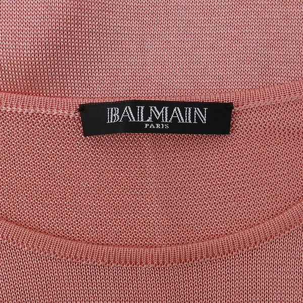 Balmain(�߸�) BM3A441P19 100% ���ڽ� �ڶ� �÷� ������ ���� Ƽ���� [��õ��] �̹���5 - ���̺��� �߰���ǰ