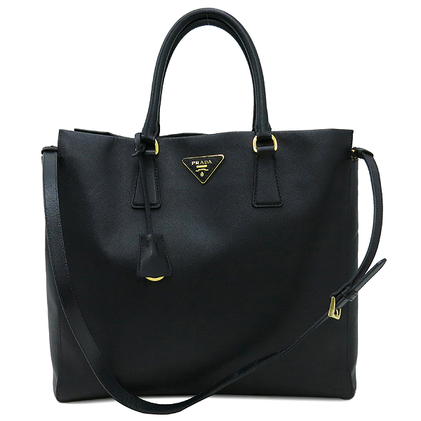 Prada(�����) BN2259 SAFFIANO LUX NERO ���� ���ǾƳ� �ﰢ ����ΰ� ��Ʈ�� + �����Ʈ�� 2WAY [��������] �̹���2 - ���̺��� �߰���ǰ