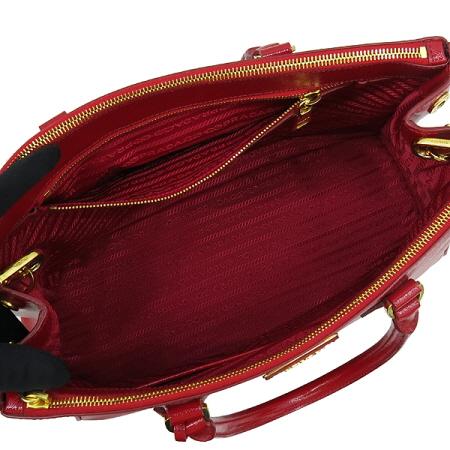 Prada(�����) BN2274 ���� ���� ���ǾƳ� SAFFIANO VERNIC ���� �ﰢ �ΰ� ��� 2WAY [����2] �̹���5 - ���̺��� �߰���ǰ