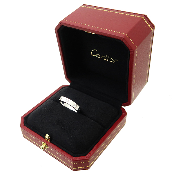 Cartier(��쿡) B4050554 18K ȭ��Ʈ��� Love wedding band 1 diamond �̴� ���긵 1����Ʈ ���̾� ������� �� ���� - 14ȣ [��������] �̹���2 - ���̺��� �߰���ǰ