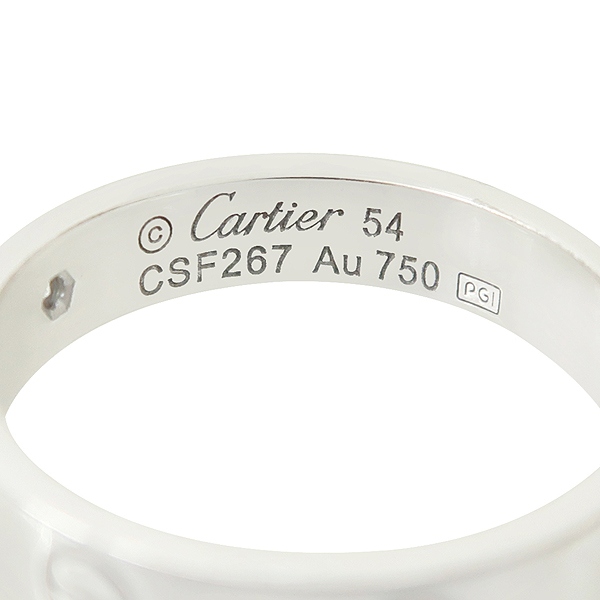 Cartier(��쿡) B4050554 18K ȭ��Ʈ��� Love wedding band 1 diamond �̴� ���긵 1����Ʈ ���̾� ������� �� ���� - 14ȣ [��������] �̹���4 - ���̺��� �߰���ǰ