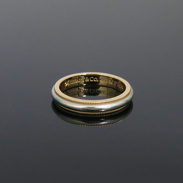 Tiffany(Ƽ�Ĵ�) PT950 �÷�Ƽ����� + 18K ���ο��� �޺� �б׷��� 3MM ����-14ȣ [���빮��] �̹���2 - ���̺��� �߰���ǰ