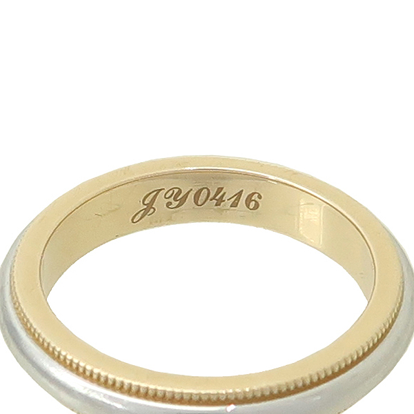 Tiffany(Ƽ�Ĵ�) PT950 �÷�Ƽ����� + 18K ���ο��� �޺� �б׷��� 3MM ���� - 9.5ȣ [��������] �̹���4 - ���̺��� �߰���ǰ