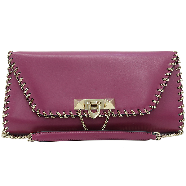 VALENTINO(�߷�Ƽ��) ���� ü�� �����͵� ��� ���̷� �÷� Ŭ��ġ�� ũ�ν��� [��������] �̹���2 - ���̺��� �߰���ǰ