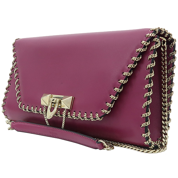 VALENTINO(�߷�Ƽ��) ���� ü�� �����͵� ��� ���̷� �÷� Ŭ��ġ�� ũ�ν��� [��������] �̹���3 - ���̺��� �߰���ǰ