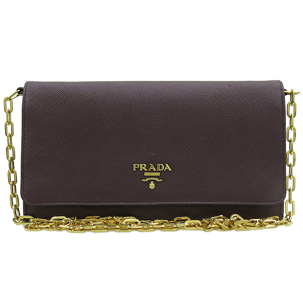 Prada(�����) 1MT440 SAFFIANO METAL GRANATO ���ǵ��÷� ���ǾƳ� WOC ����ΰ� ��� ü�� ũ�ν��� [��������] �̹���2 - ���̺��� �߰���ǰ