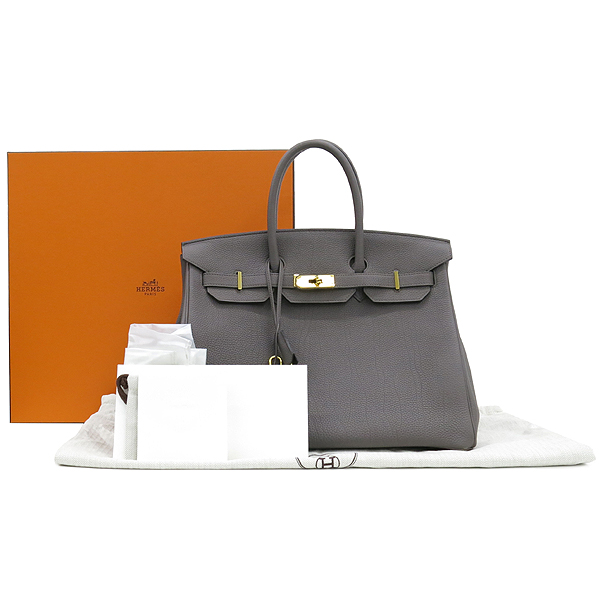 Hermes(޽) H027634CC BIRKIN Ų 35 ETAIN ũ ׷÷ TOGO  Ż   Ʈ []