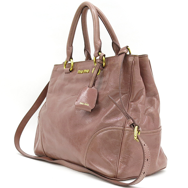 MiuMiu(�̿�̿�) RN1092 ��ũ ���� ���ڷ� ���� ���� �ΰ� ��Ʈ�� + �����Ʈ�� 2WAY [��������] �̹���3 - ���̺��� �߰���ǰ