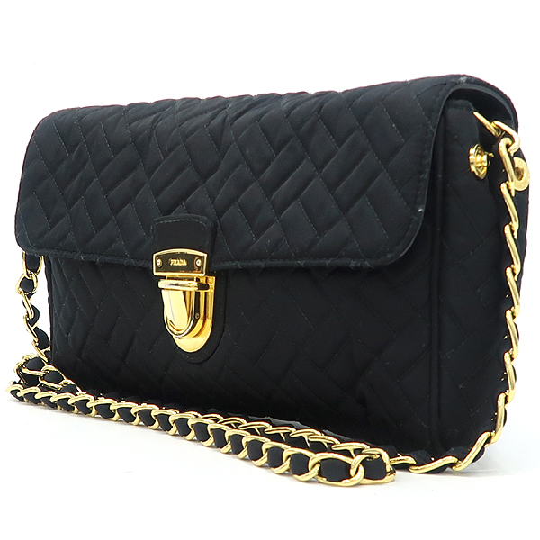 Prada(�����) BP0584 TESSUTO IMPUNTU NERO ���� �к긯 ��Ʈ��� ���� Ŭ��ġ�� ü�� ũ�ν��� [��������] �̹���3 - ���̺��� �߰���ǰ