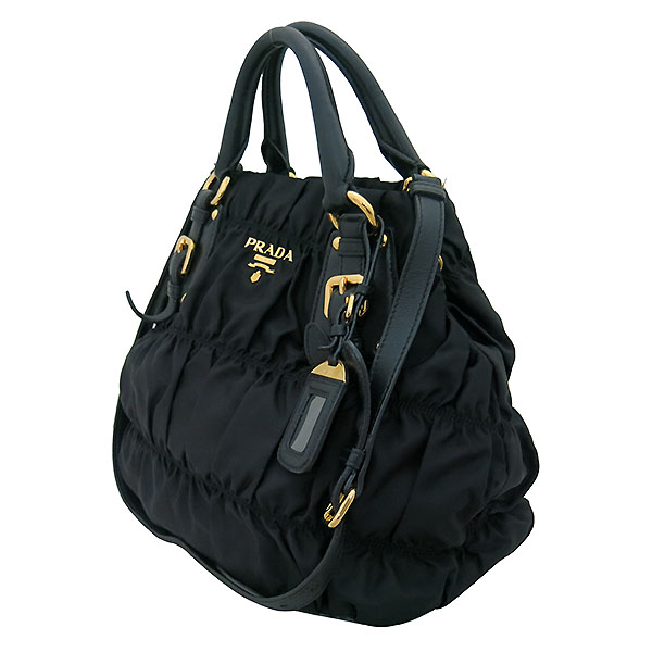 Prada(�����) BN1336 TESSUTO GAUFRE NERO ���� �к긯 ������ ����ΰ� ��Ʈ�� + �����Ʈ�� 2WAY [�λ꼾�Һ���] �̹���2 - ���̺��� �߰���ǰ