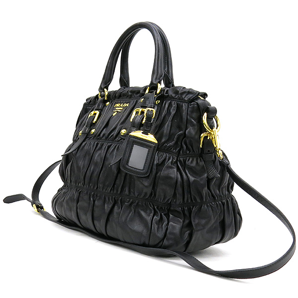 Prada(�����) BN1789 NAPPA GAUFRE NERO ����Ų ���� ������ ��Ʈ�� + �����Ʈ�� 2WAY [��������] �̹���3 - ���̺��� �߰���ǰ
