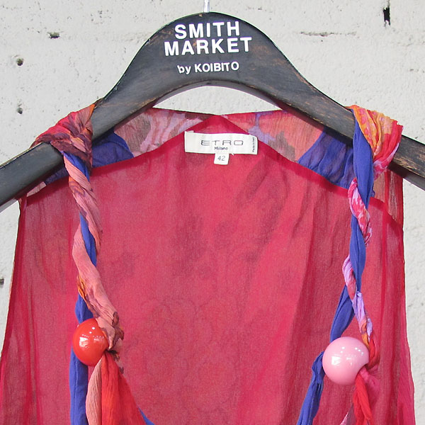 Etro(��Ʈ��) ��ũ 100% �ö�� ���� ������ �����긮�� ����콺 [���빮��] �̹���2 - ���̺��� �߰���ǰ