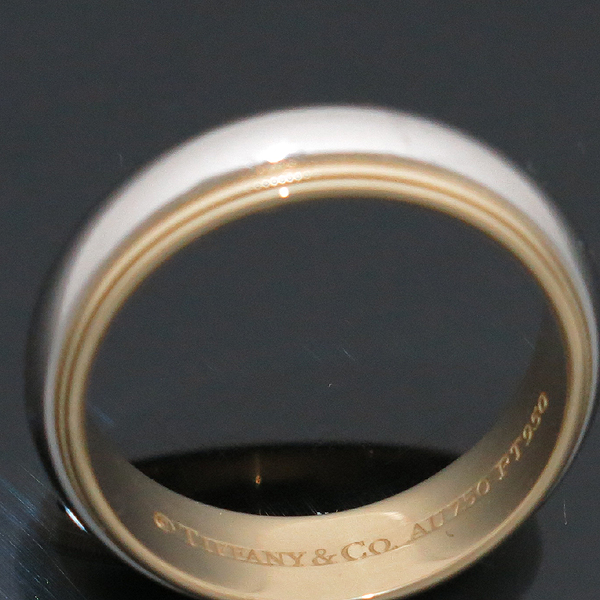 Tiffany(Ƽ�Ĵ�) PT950 (�÷�Ƽ��) + 18K ��� MILGRAIN (�б׷���) 6MM ���� - 18.5 ȣ [��õ��] �̹���2 - ���̺��� �߰���ǰ