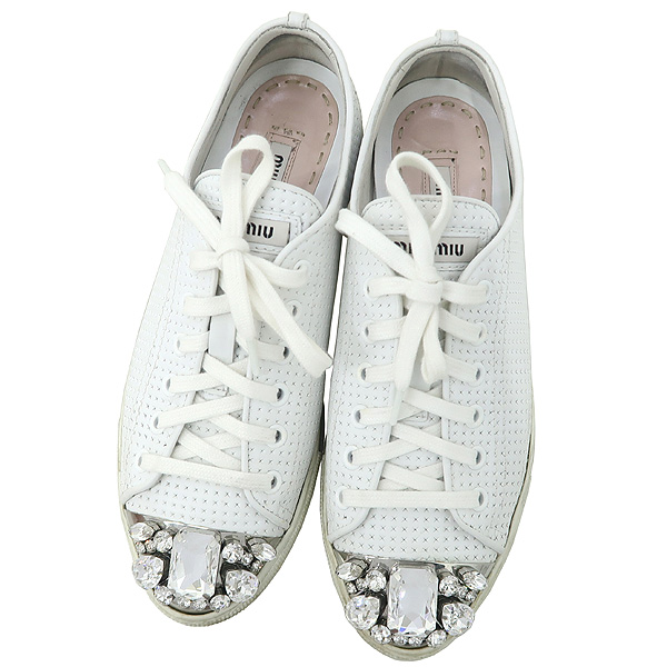 MiuMiu(�̿�̿�) 5E8558 ũ����Ż ��� �޽� ȭ��Ʈ ���� ������ ����Ŀ�� [��������] �̹���5 - ���̺��� �߰���ǰ