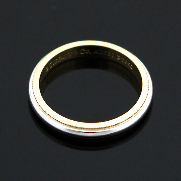 Tiffany(Ƽ�Ĵ�) PT950 �÷�Ƽ�� ��� + 18K ���ο��� �޺� �б׷��� 3mm ���� - 18.5ȣ [�λ꼾�Һ���] �̹���3 - ���̺��� �߰���ǰ