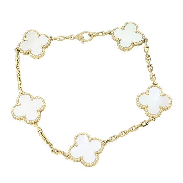 VANCLEEF & ARPELS (��Ŭ���� �� ����) 18K ��� ��Ƽ�� ���Ժ��  5�� ��Ƽ�� �극�̽��� ���� [��������] �̹���2 - ���̺��� �߰���ǰ