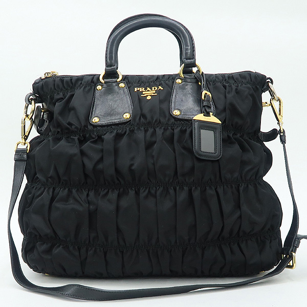 Prada(�����) BN1935 TESSUTO GAUFRE ���� �к긯 ������ ���� �ΰ� ��Ʈ�� + ��� ��Ʈ�� 2WAY [��������] �̹���2 - ���̺��� �߰���ǰ