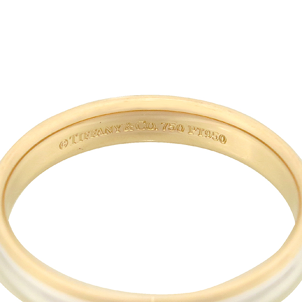 Tiffany(Ƽ�Ĵ�) PT950 �÷�Ƽ����� + 18K ���ο��� �޺� �б׷��� 4MM ���� - 23ȣ [��������] �̹���2 - ���̺��� �߰���ǰ