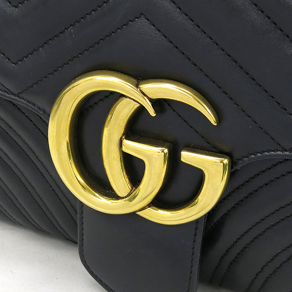 Gucci(����) 443496 ���� Marmont ����Ʈ �̵�� ��Ʋ�� ����� ��Ʈ��Ƽġ GG ����ΰ� �� ��� ü�� �÷� ����� [��������] �̹���4 - ���̺��� �߰���ǰ
