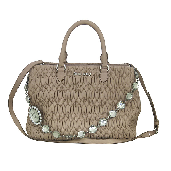 MiuMiu(�̿�̿�) RN0958 NAPPA CRYSTAL �ε� ��ũ ��Ʈ��� ���� �ΰ� 2WAY [���빮��] �̹���2 - ���̺��� �߰���ǰ