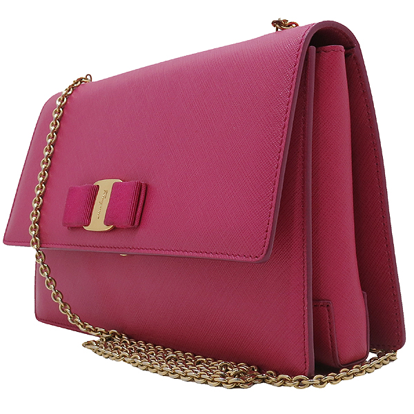 Ferragamo(��󰡸�) 21 D855 ��ũ ���� GINNY ���� ���� �ٶ� ������� ü�� ũ�ν��� [��õ��] �̹���3 - ���̺��� �߰���ǰ