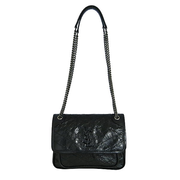 SAINTLAURENT PARIS(���ζ��ĸ�) 533037 ��Ƽ�� ���� ���� YSL �ΰ� ���̺� ��Ű ü�� ����� [���빮��] �̹���2 - ���̺��� �߰���ǰ