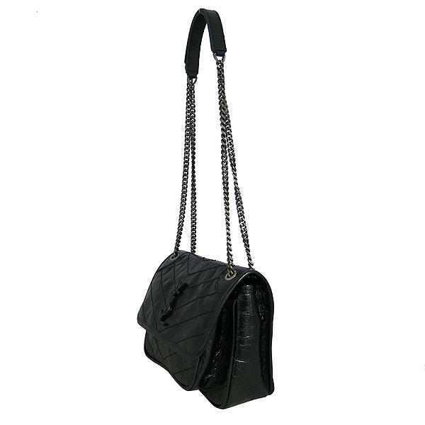 SAINTLAURENT PARIS(���ζ��ĸ�) 533037 ��Ƽ�� ���� ���� YSL �ΰ� ���̺� ��Ű ü�� ����� [���빮��] �̹���3 - ���̺��� �߰���ǰ