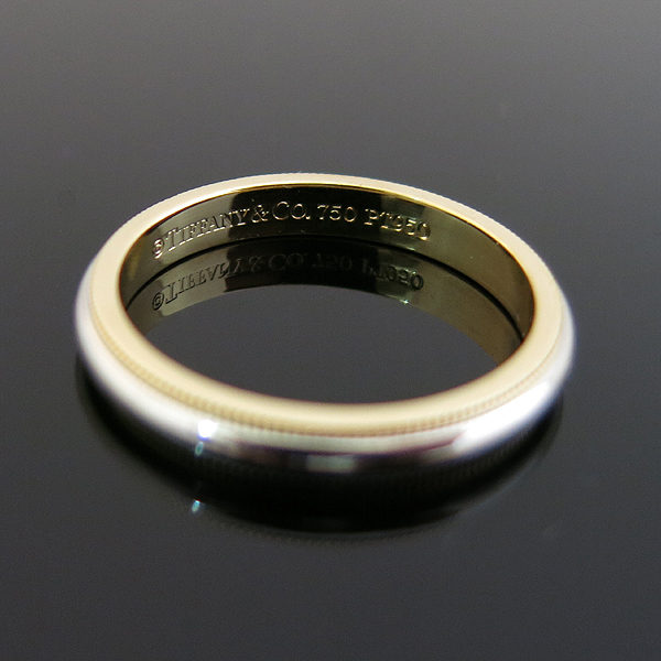 Tiffany(Ƽ�Ĵ�) PT950(�÷�Ƽ��) + 18K ���ο��� �޺� �б׷��� 3MM ���� - 22.5ȣ [�뱸��������] �̹���2 - ���̺��� �߰���ǰ