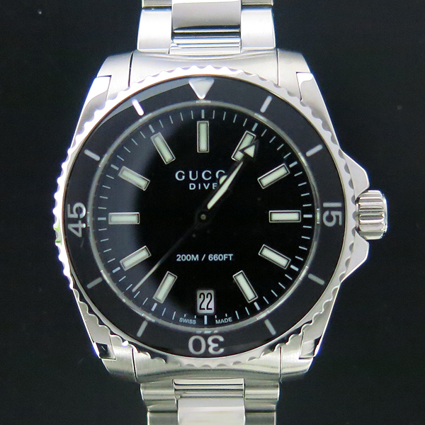 Gucci(����) YA136403 DIVE(���̺�) 32MM DATE(����Ʈ) ��ƿ ���� ������ �ð� [���빮��] �̹���2 - ���̺��� �߰���ǰ