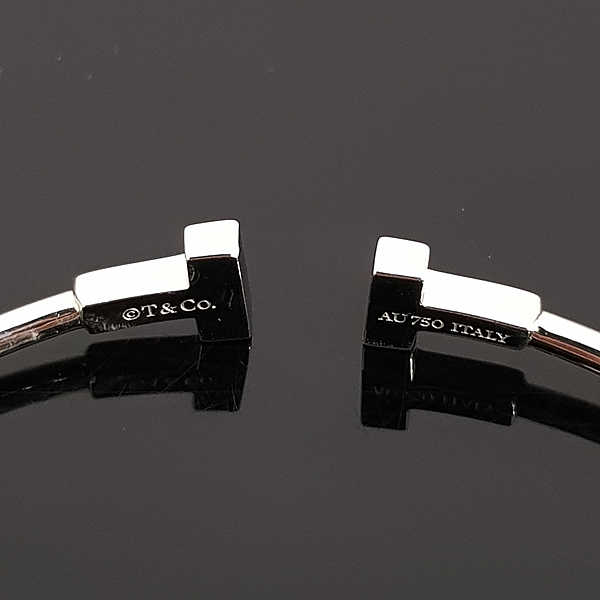 Tiffany(Ƽ�Ĵ�) 18K ȭ��Ʈ ��� T �׷ο� ���̾� M������ �극�̽��� [���빮��] �̹���4 - ���̺��� �߰���ǰ