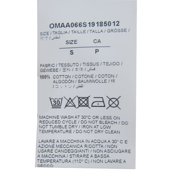 OFF-WHITE(����ȭ��Ʈ) OMAA066S WOMAN SUPER MEGA OVER ��ռ��� �ް� ���� Ƽ [���빮��] �̹���4 - ���̺��� �߰���ǰ