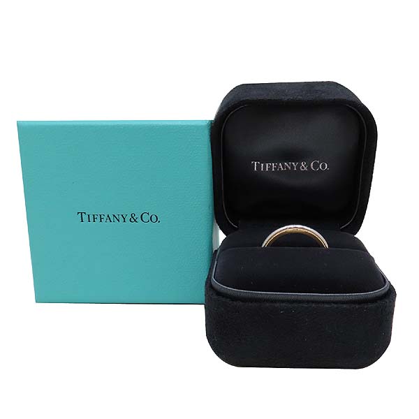 Tiffany(ƼĴ) PT950(÷Ƽ) + 18K ο ޺ б׷ 4MM  - 10.5ȣ [õ]