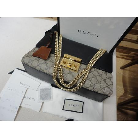 Gucci(����) 409486 GG�ΰ� ������ ĵ���� ���� ���� ����ΰ� Padlock �е�� �ñ״�ó ü�� �÷� ����� w �̹���2 - ���̺��� �߰���ǰ