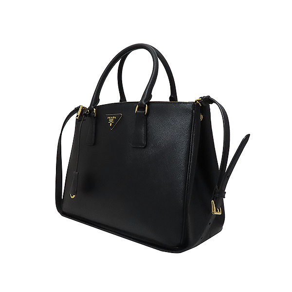 Prada(�����) BN2274 SAFFIANO LUX NERO ���� ���ǾƳ� ���� ���� �ﰢ �ΰ� ��Ʈ�� + �����Ʈ�� 2WAY [�λ꼭��Ե���] �̹���3 - ���̺��� �߰���ǰ