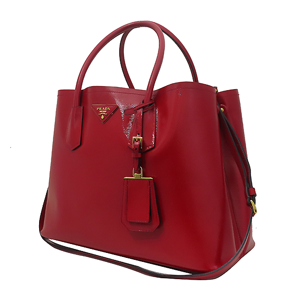 Prada(�����) B2756T SAFFIANO VERNIC ROSSO ���ǾƳ� ���� ���̴�Ʈ ���� �ﰢ�ΰ� �κ��� ��Ʈ�� + �����Ʈ�� [�λ꼭��Ե���] �̹���3 - ���̺��� �߰���ǰ