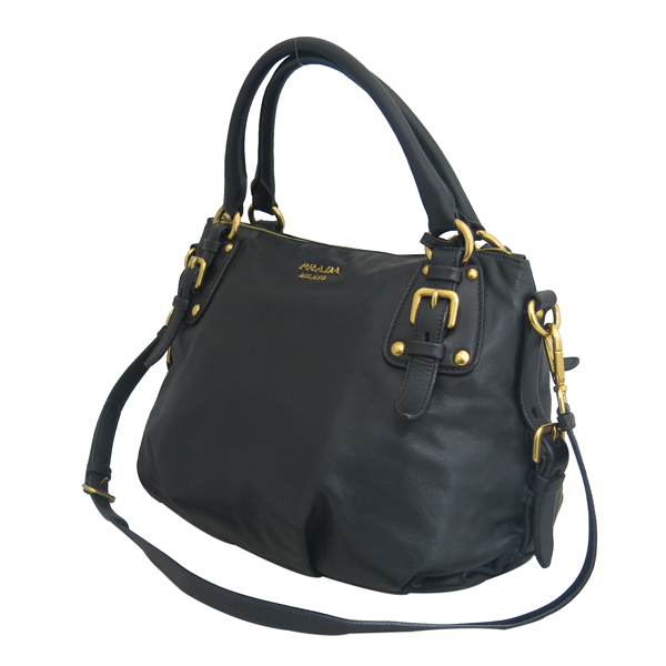 Prada(�����) BR4281 SOFTCALF NERO ���� ���� ���� �ΰ� ��Ʈ�� + �����Ʈ�� 2WAY [���빮��] �̹���3 - ���̺��� �߰���ǰ