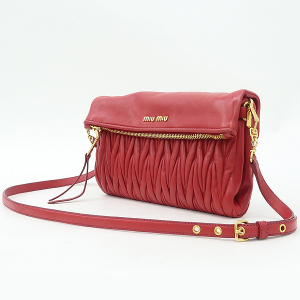 MiuMiu(�̿�̿�) RP0363 ���� �÷� ���� ��Ʋ��� Ŭ��ġ�� + ũ�ν��� [��������] �̹���2 - ���̺��� �߰���ǰ