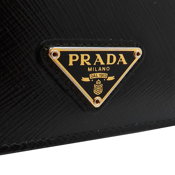 Prada(�����) 1MV204 ���� ���ǾƳ� SAFFIANO VERNIC NERO ���� �ﰢ �ΰ� ��� ������ [��õ��] �̹���4 - ���̺��� �߰���ǰ