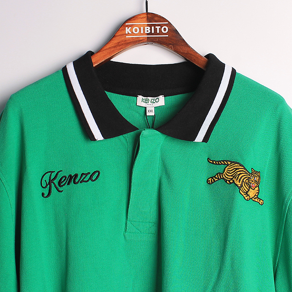 Kenzo(����) �� 100% 19���� 5PO037 �׸� / ���� ��� Ÿ�̰� �ڼ� PK ī�� ������ ���� Ƽ���� [��������] �̹���2 - ���̺��� �߰���ǰ