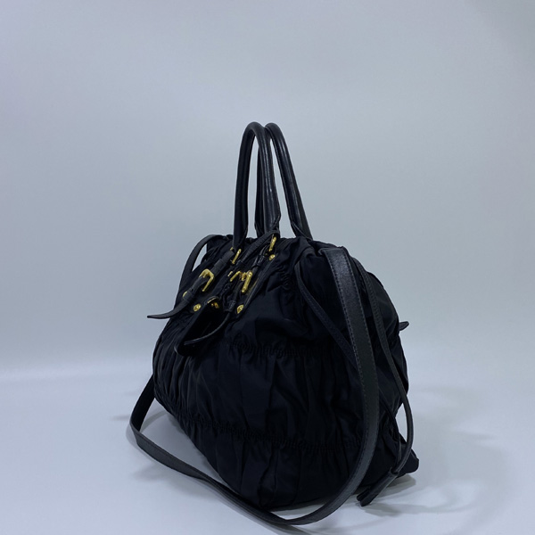 Prada(�����) BN1788 TESUTO GAUFRE NERO ���� �к긯 ���� ȥ�� ������ ����ΰ� ��Ʈ�� + �����Ʈ�� 2WAY [����������] �̹���3 - ���̺��� �߰���ǰ