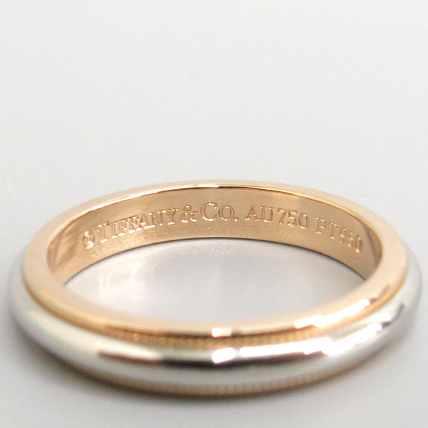 Tiffany(Ƽ�Ĵ�) PT950(�÷�Ƽ��) + AU750(18K) ���ο� ��� �޺� �б׷��� 3MM ���� - 15ȣ [���빮��] �̹���3 - ���̺��� �߰���ǰ