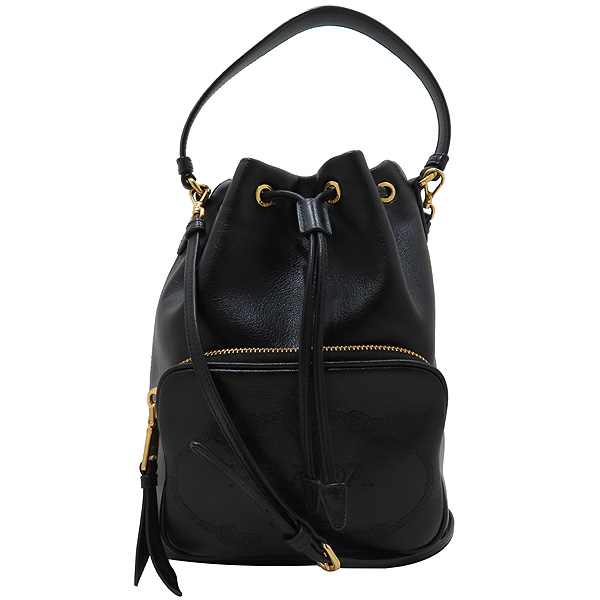 Prada(�����) 1BH038 ���� �÷� GLACE CALF NERO Ʈ���� ���� ��Ŷ ��Ʈ�� + ũ�ν� ��Ʈ�� [��õ��] �̹���2 - ���̺��� �߰���ǰ